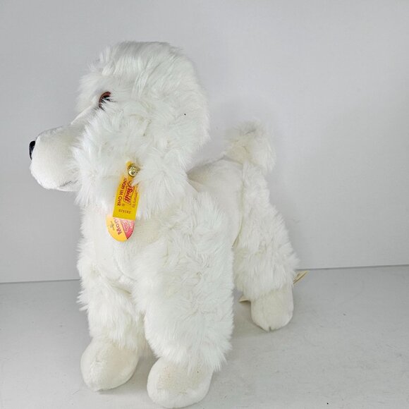 Steiff Mopsy Poodle Plush Dog White 079382 With Original Tags - Picture 11 of 14
